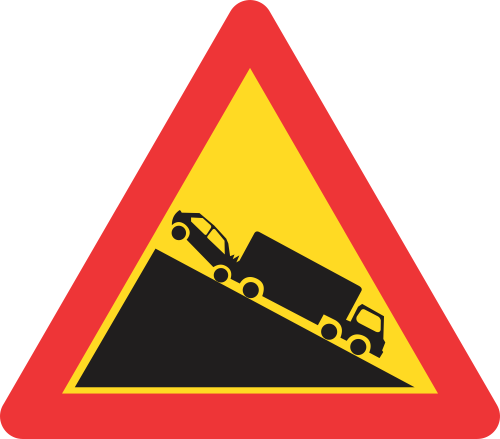 TW324 - Temporary Slow Moving Heavy Vehicle Road Sign | Safety Signs ...