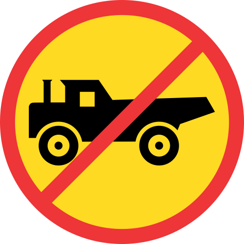 TR231 - Temporary No Construction Vehicles Road Sign | Safety Signs ...