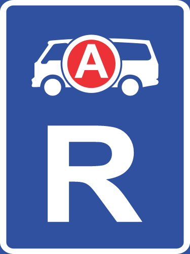 R321 - Emergency Vehicle Reservation Road Sign | Safety Signs & Equipment