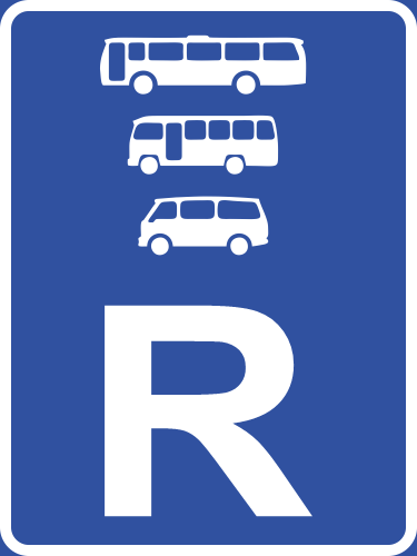 R333 - Bus, Midi-Bus & Mini-Bus Reservation Road Sign | Safety Signs ...