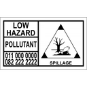 Environmental Hazard Hazchem Placard