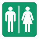 C-T3 - Unisex Toilet Sign (190x190mm)