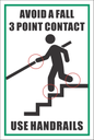 C-ST1 - Avoid A Fall 3 Point Contact (300x200mm)
