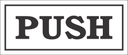 C-B8 - Push Sign (120x50mm)