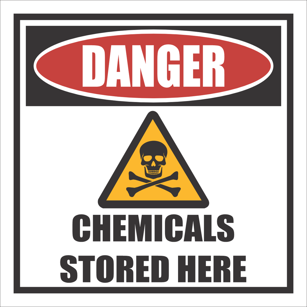 HZ13 Chemicals Stored Here Safety Sign