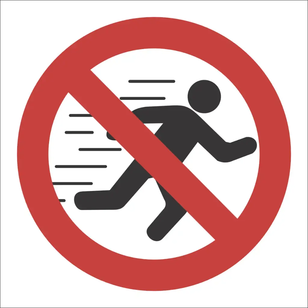 PR81 - No Running Sign | Safety Signs & Equipment