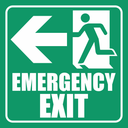 GI75 - Emergency Exit Left Sign